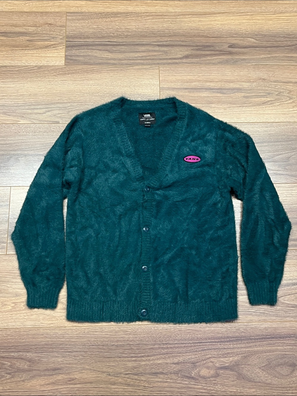 Vans X Curren Knost Fuzzy Cardigan in Teal Size XS